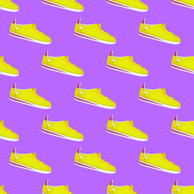 Photo seamless pattern. fashion shoes.use for t-shirt, greeting cards, wrapping paper, posters, fabric print.