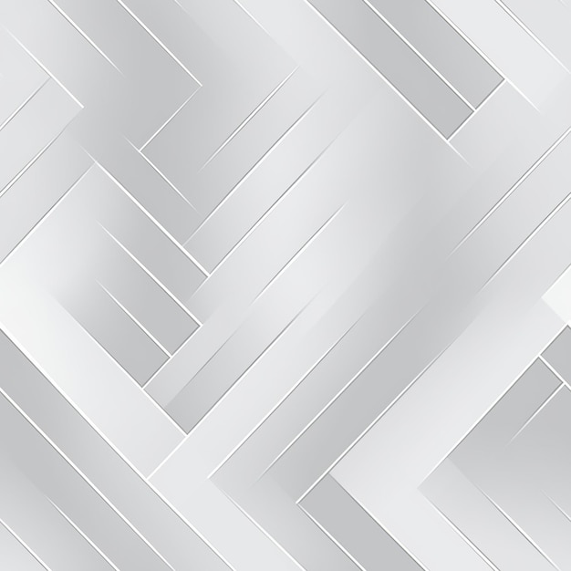 Бесшовный рисунок отличается гладкими диагональными серыми линиями на белом холсте