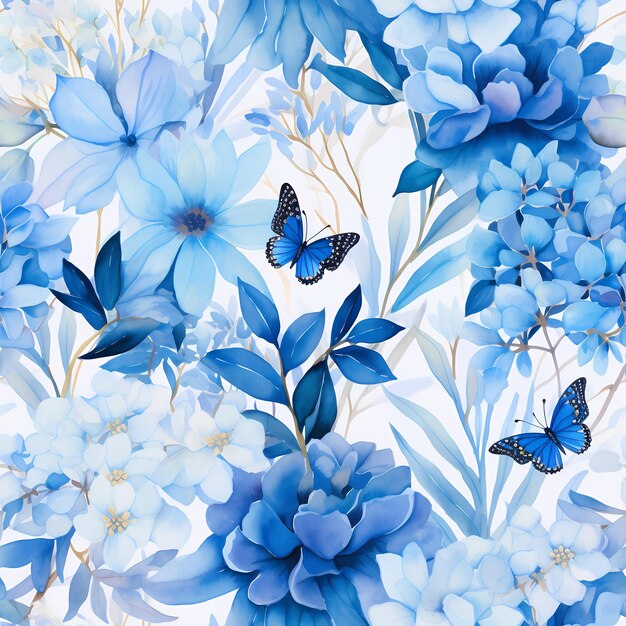 seamless pattern flowers