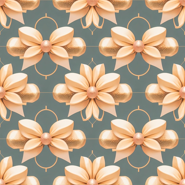 a seamless pattern of flowers