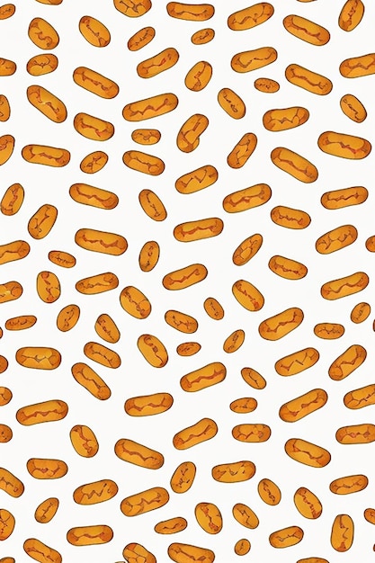 Seamless pattern of the food