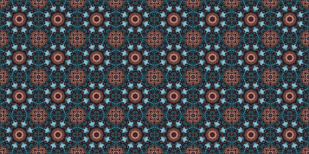 Premium Photo | Seamless pattern of geometric flowers space texture