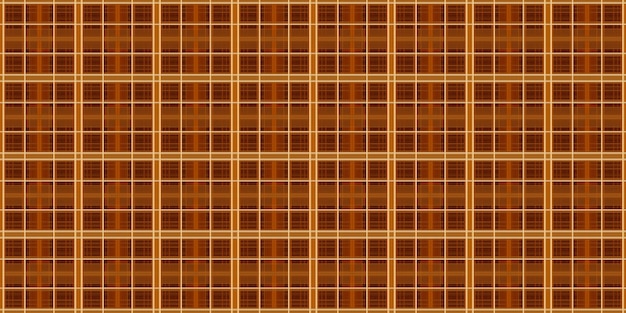 Seamless pattern of geometric lines Scottish pattern style The color is coffee brown