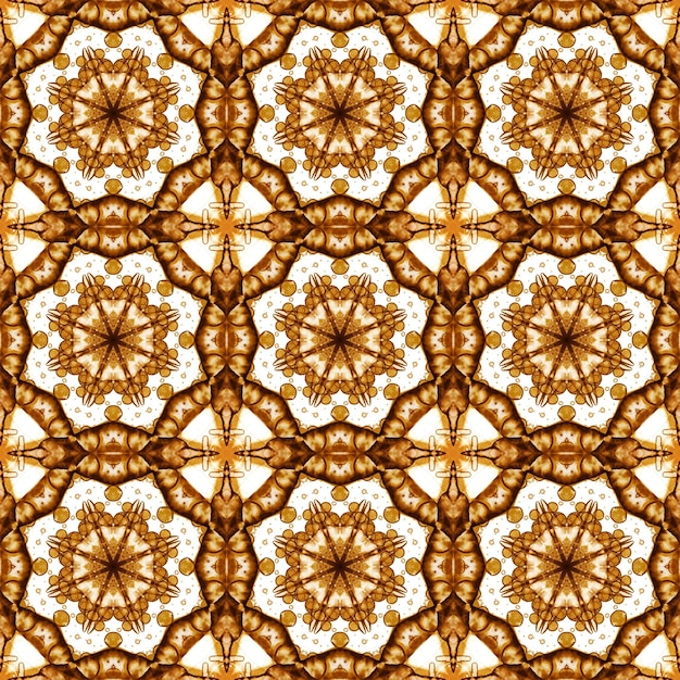 Seamless pattern Geometric pattern for printing and decoration Kaleidoscope texture