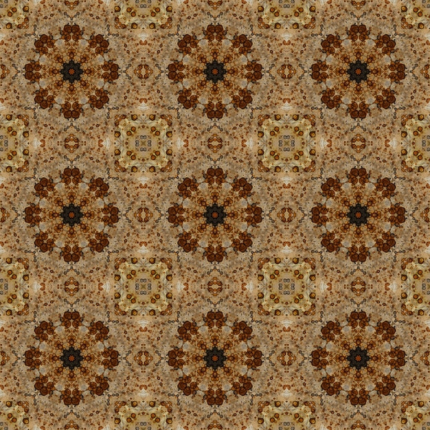 Seamless pattern Geometric pattern for printing and decoration Kaleidoscope texture