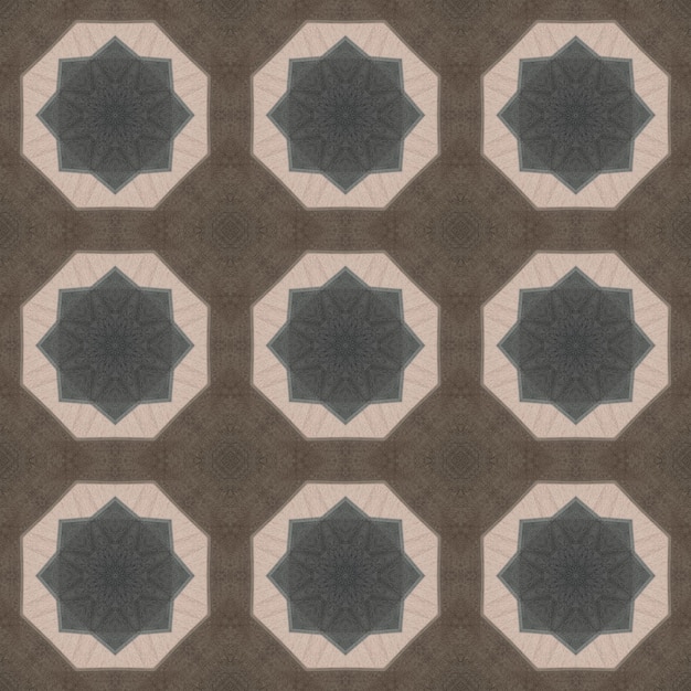 Seamless pattern Geometric pattern for printing and decoration Kaleidoscope texture
