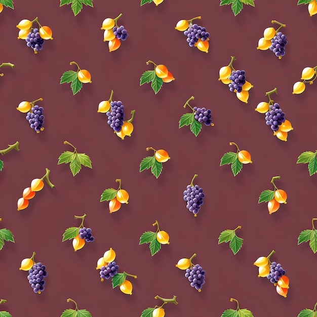 seamless pattern of grapes