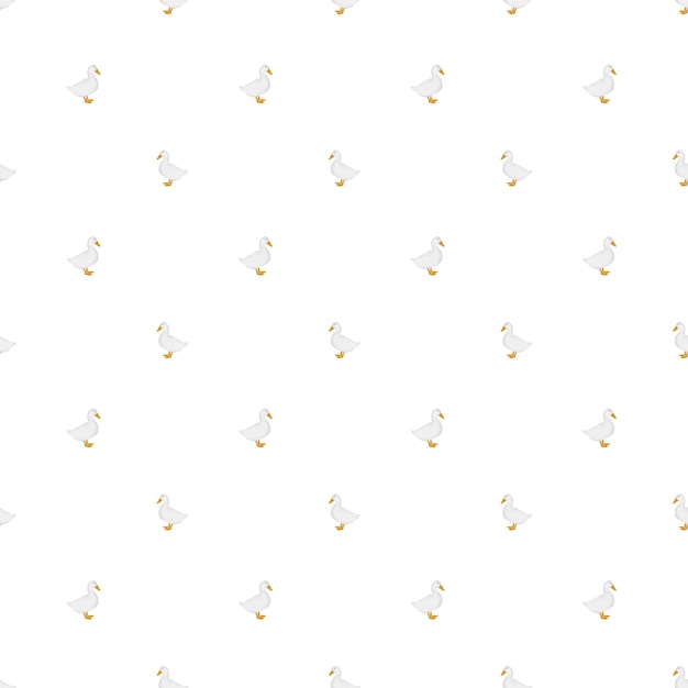 Seamless pattern of handdrawn cute duck vintage boho pattern for childrens clothing bed linen