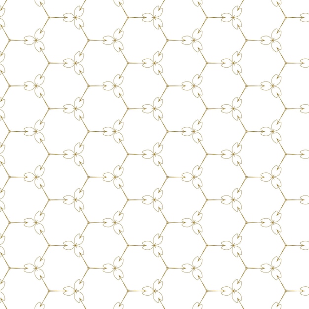 Photo seamless pattern of the hexagons on a white background