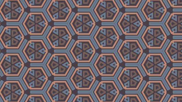 Seamless pattern of the hexagons.