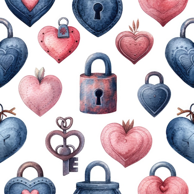 Photo seamless pattern for love concept