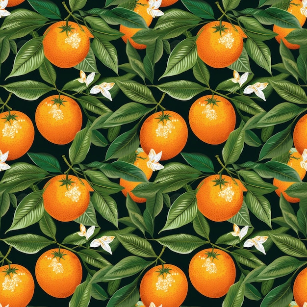 seamless pattern of orange tiles