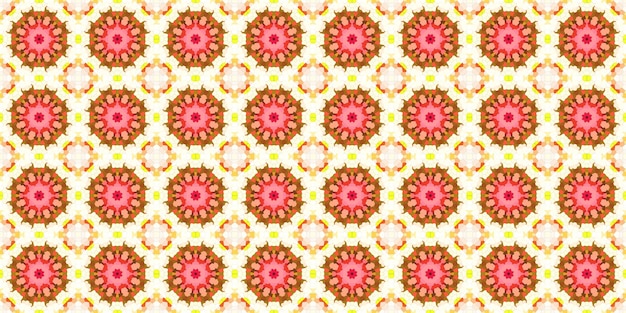 Seamless pattern Pattern texture and background Yellow and red texture