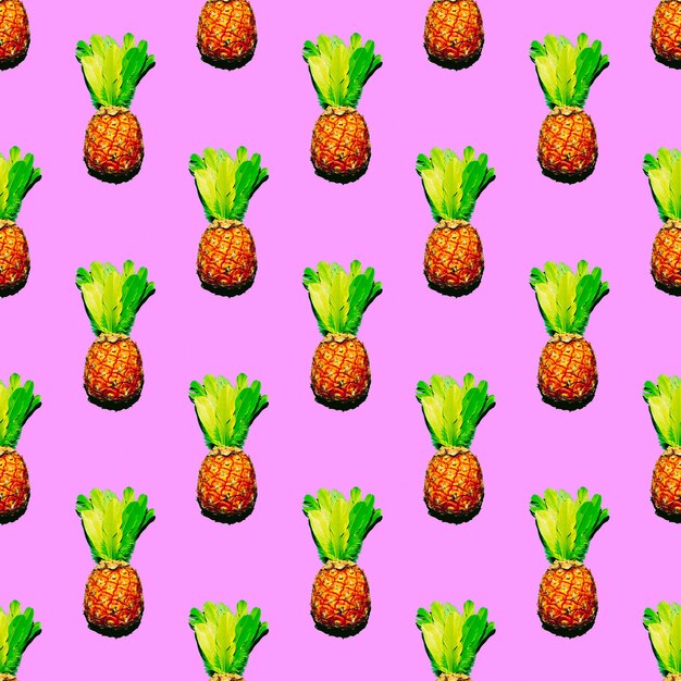 Seamless  pattern. Pineapple. Use for t-shirt, greeting cards, wrapping paper, posters, fabric print.