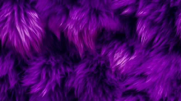 Seamless pattern purple fur background