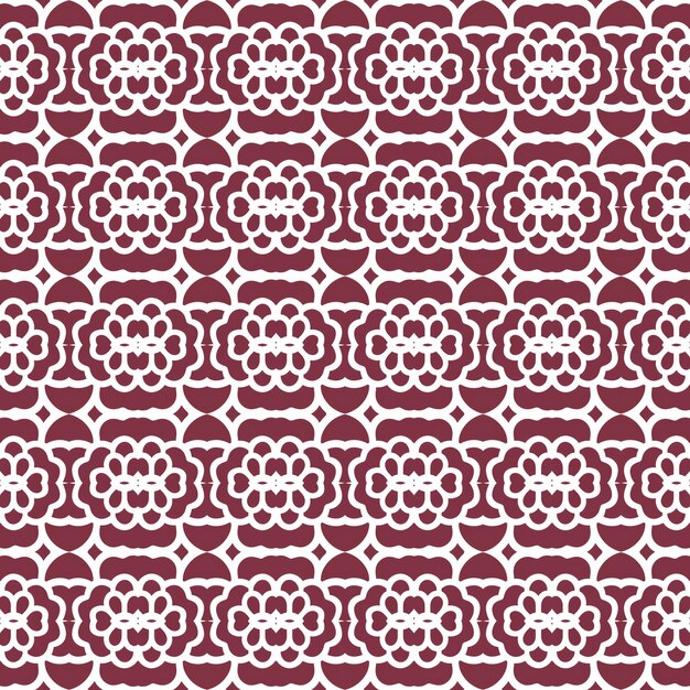 a seamless pattern of red and white flowers