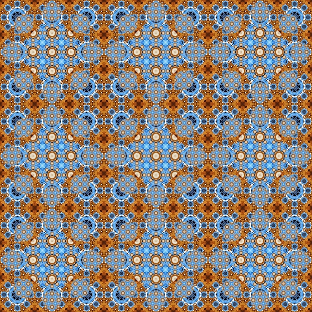 Seamless pattern Small pattern of geometric flowers Patterns for fabric and clothing