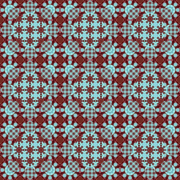 Seamless pattern Small pattern of geometric flowers Patterns for fabric and clothing