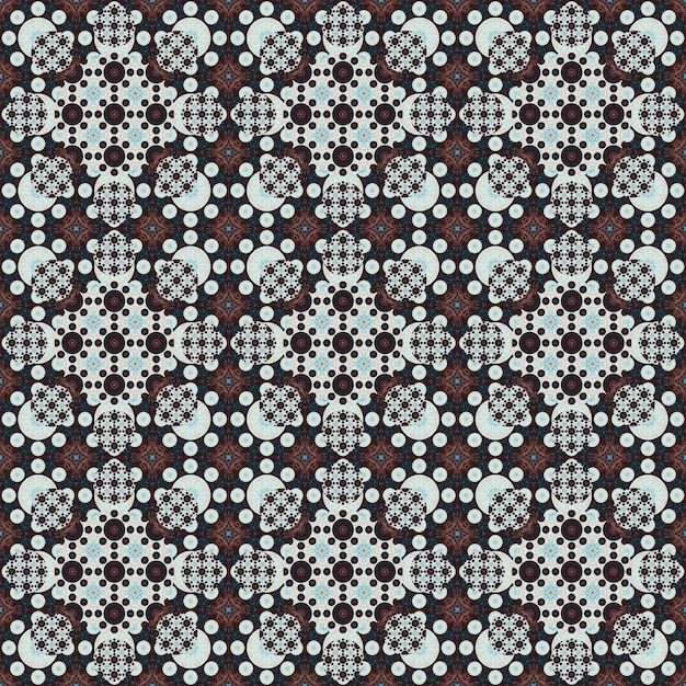 Seamless pattern Small pattern of geometric flowers Patterns for fabric and clothing