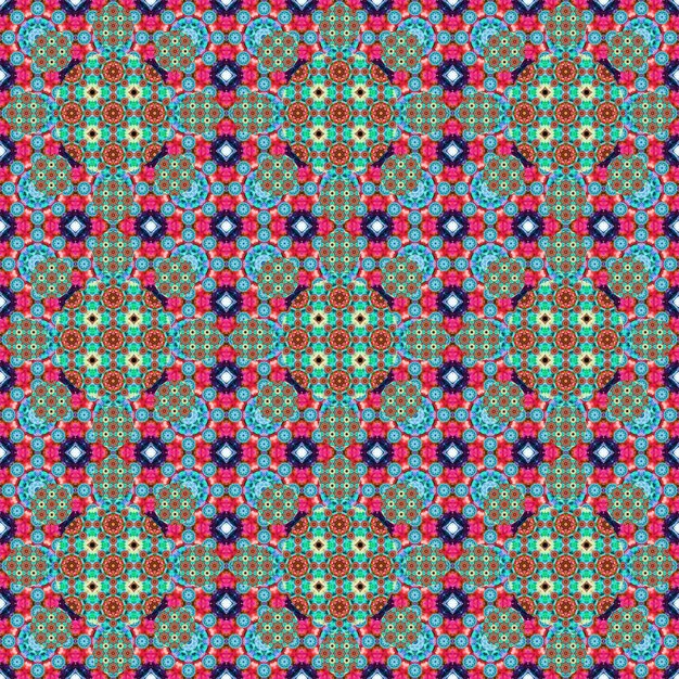 Seamless pattern Small pattern of geometric flowers Patterns for fabric and clothing