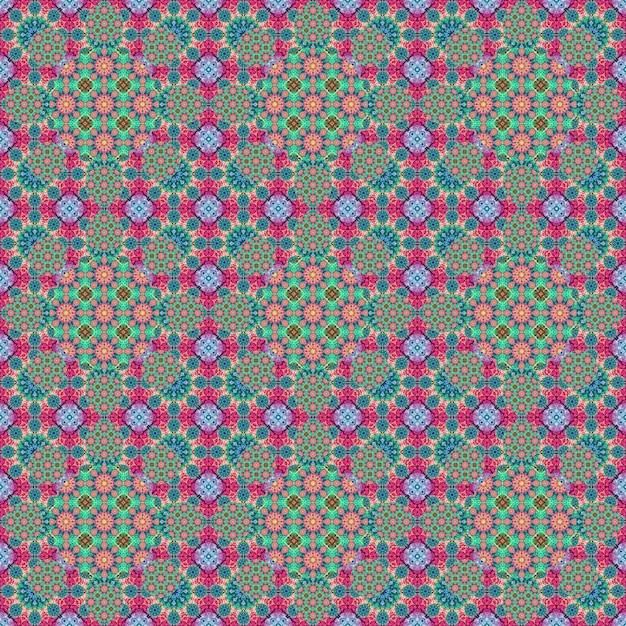 Seamless pattern Small pattern of geometric flowers Patterns for fabric and clothing