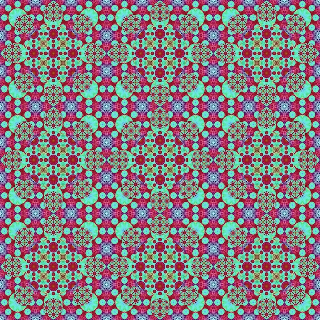 Seamless pattern Small pattern of geometric flowers Patterns for fabric and clothing