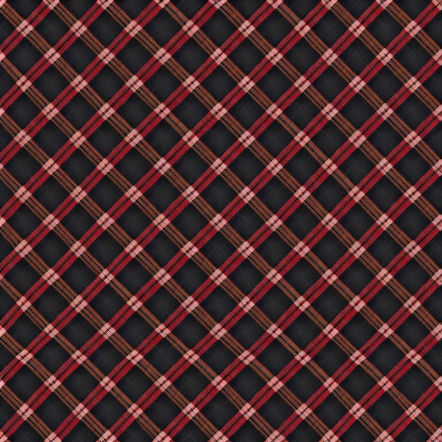 A seamless pattern of tartan plaid on a black background vector