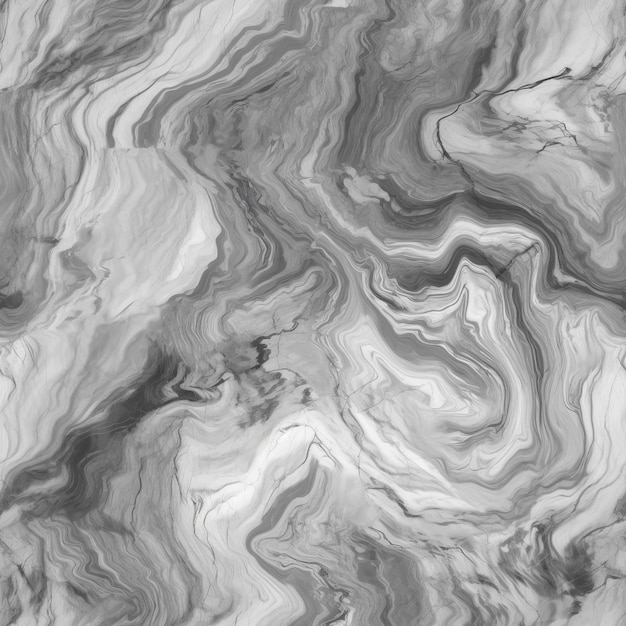 Seamless pattern texture of gray marble tiles AI Generation