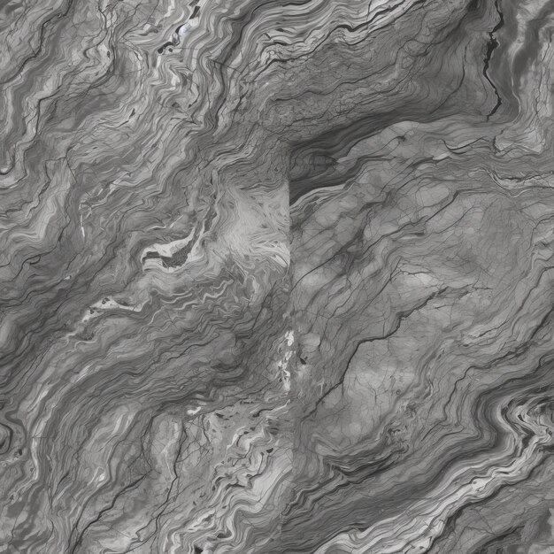 Seamless pattern texture of gray marble tiles AI Generation