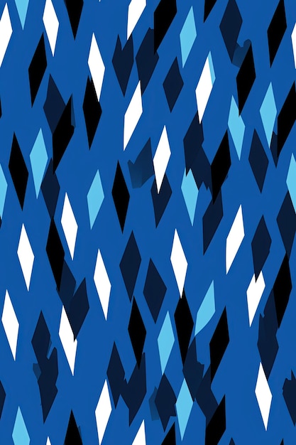 Photo seamless pattern texture with blue pattern for military camouflage clothing and fabric