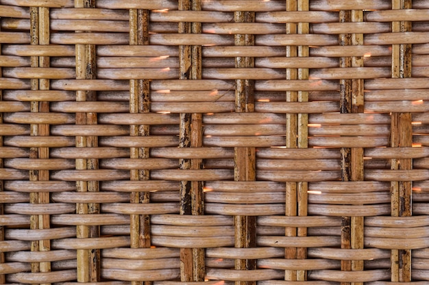 Seamless pattern texture of woven rattan. Textured of the rattan basket.