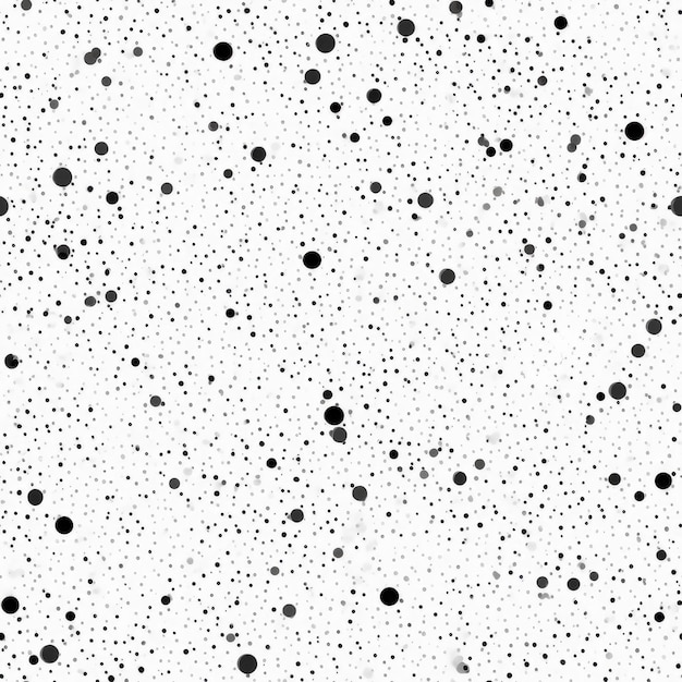 Photo seamless pattern in textured style of black ink dots