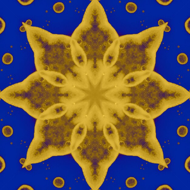 Seamless pattern ukrainian pattern blue yellow