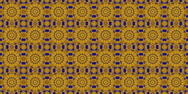 원활한 패턴 우크라이나어 패턴 파란색 노란색