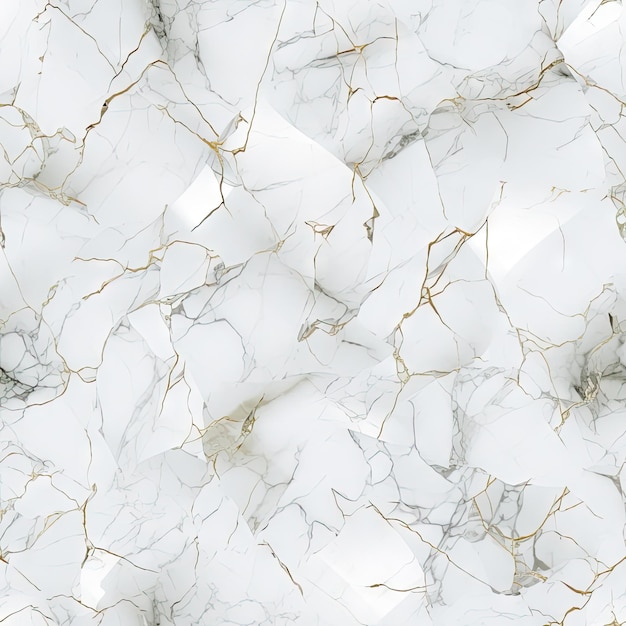 Seamless Pattern White Marble