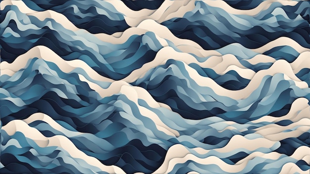 Seamless Pattern of Winter Breeze