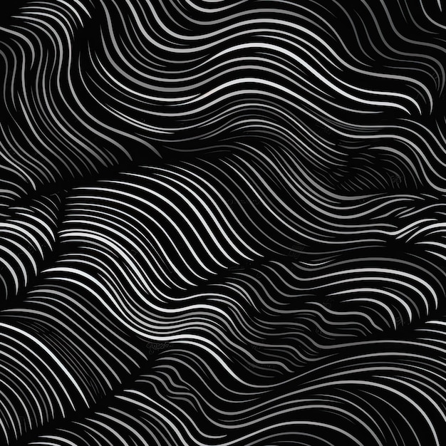 Seamless pattern with abstract line art simple illustration wallpaper background design Generative AI