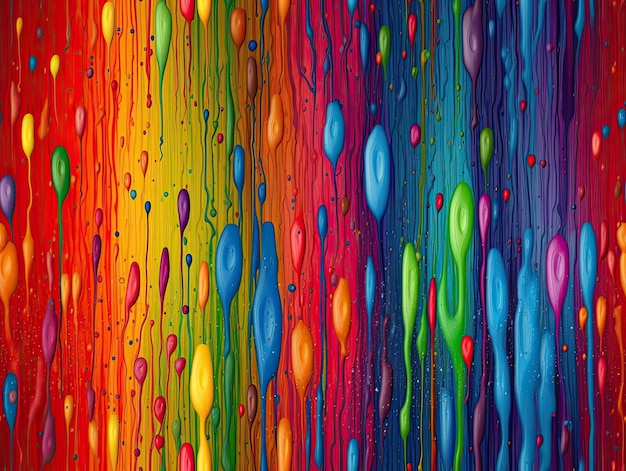 Seamless pattern with abstract Rainbow paint wallpaper background design Generative AIxA