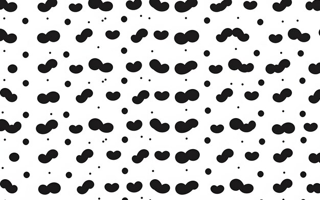 A seamless pattern with black dots and dots.