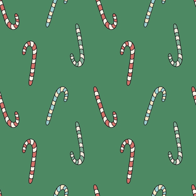 seamless pattern with christmas candy