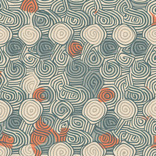 A seamless pattern with circles and circles.