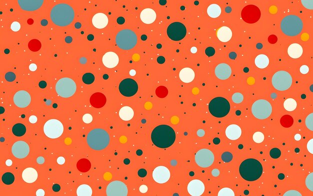 A seamless pattern with circles and dots.