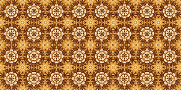 Seamless pattern with coffee and cola Gold texture