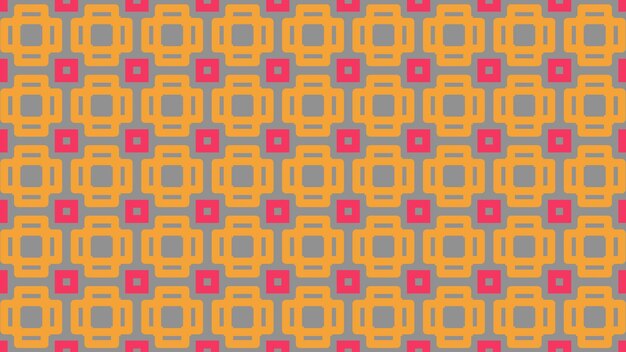 A seamless pattern with a colorful square and a square with a square and a square in orange