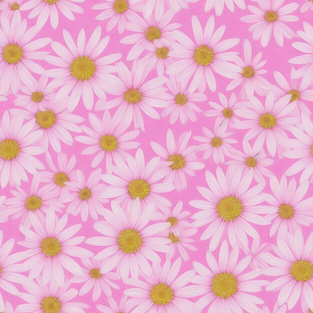 Seamless pattern with daisies endless photos