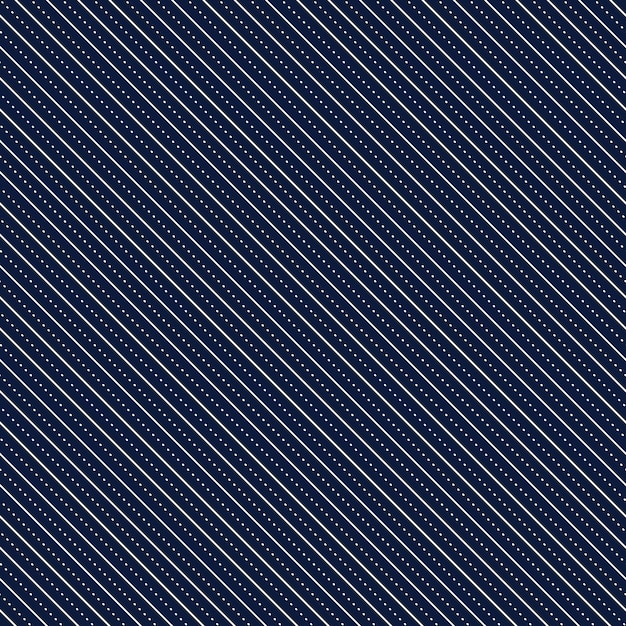 Seamless pattern with diagonal lines on blue background