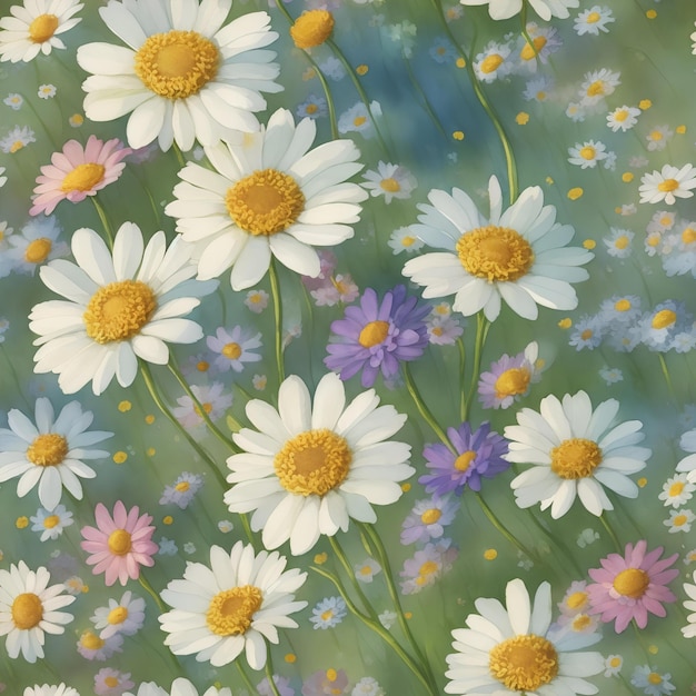 seamless pattern with flowers