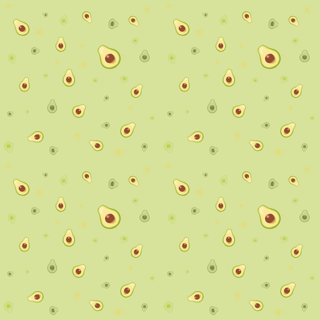 Photo seamless pattern with fruits avocado. for kitchen, for printing on textiles, phone case.