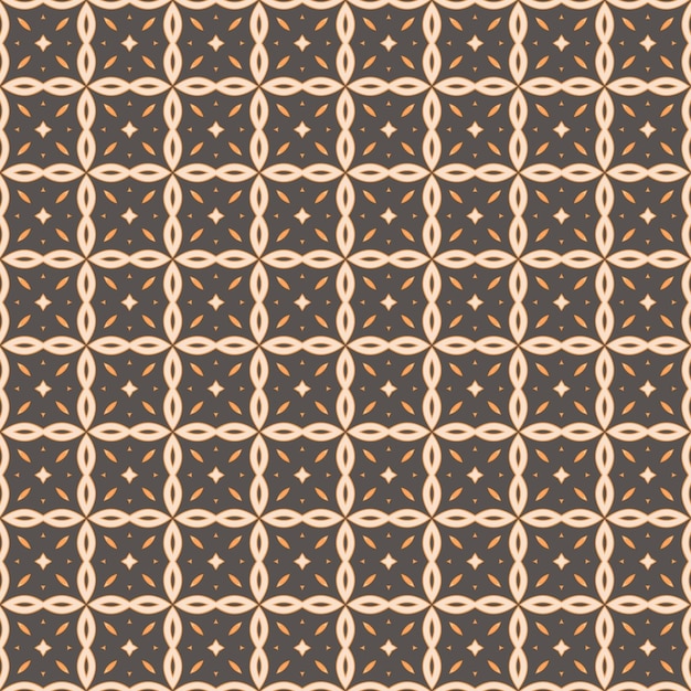 Photo seamless pattern with a geometric pattern of circles and stars.