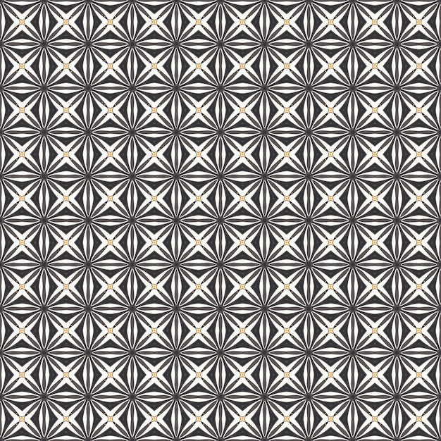 Photo seamless pattern with geometric shapes in black and white. a seamless pattern with geometric shapes in black and white. vector illustration.